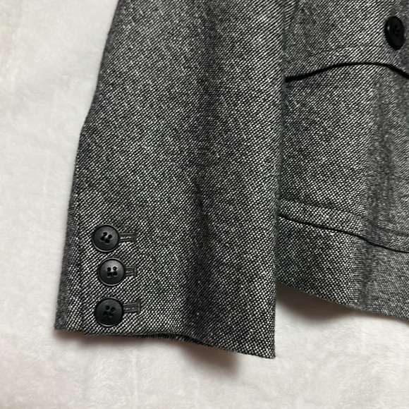 Talbots Women’s Wool Blend Gray Blazer Size 6P - Picture 5 of 8